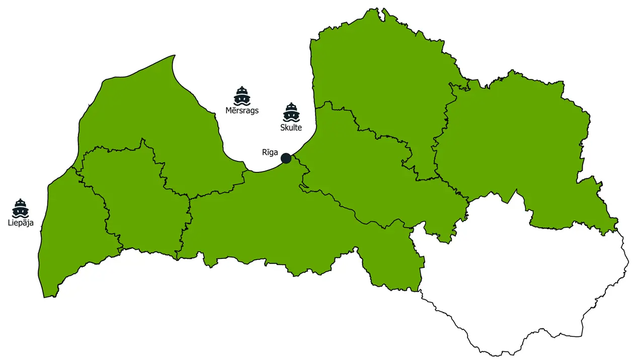 Map of districts
